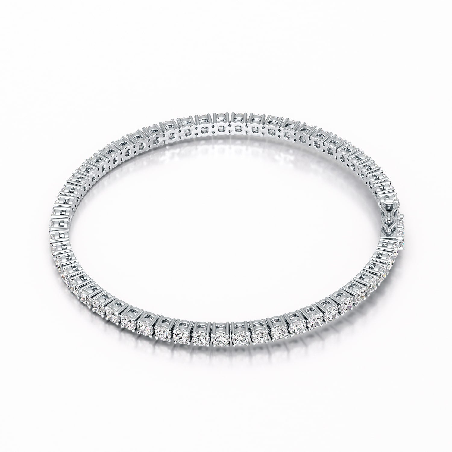 6.5 CT Round cut Lab Diamond Tennis Bracelet