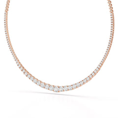 9.35 Carat Lab-Grown Diamond Riviere Necklace - Jama Jewels 