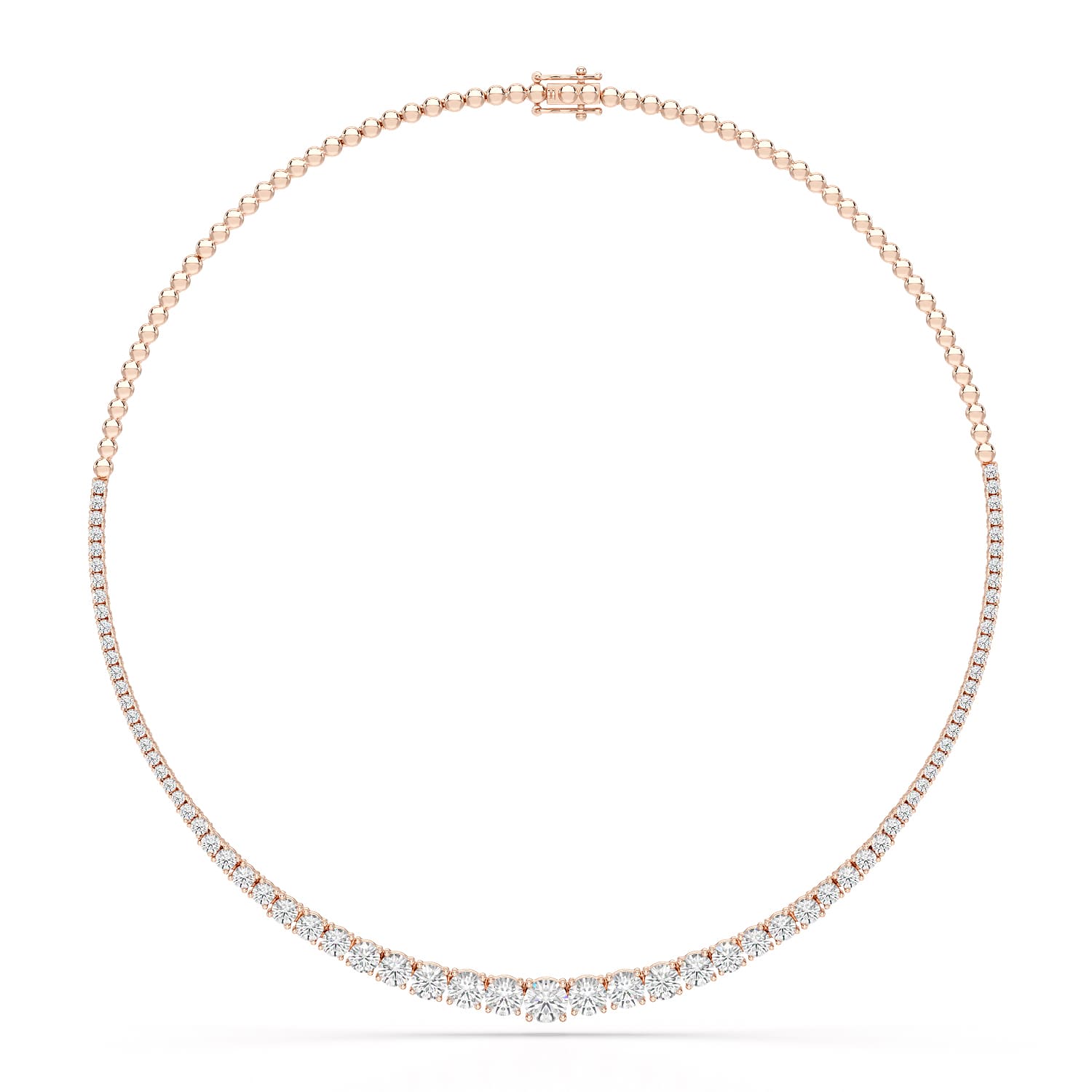 9.35 Carat Lab-Grown Diamond Riviere Necklace - Jama Jewels 