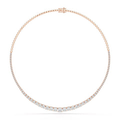 9.35 Carat Lab-Grown Diamond Riviere Necklace - Jama Jewels 