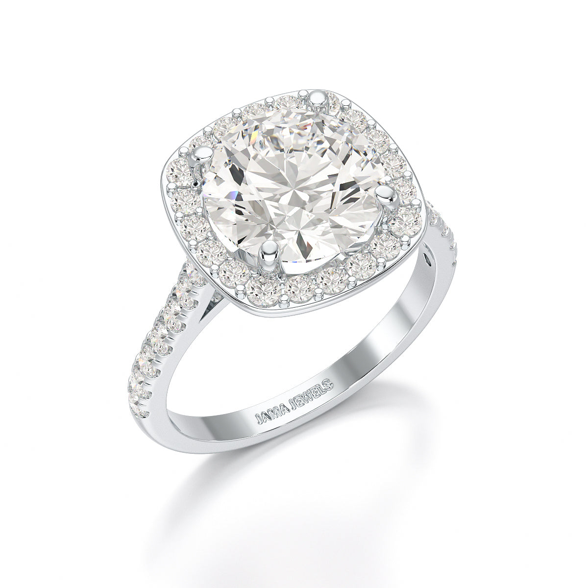 9.76 CT Lab Diamond Round Engagement Ring