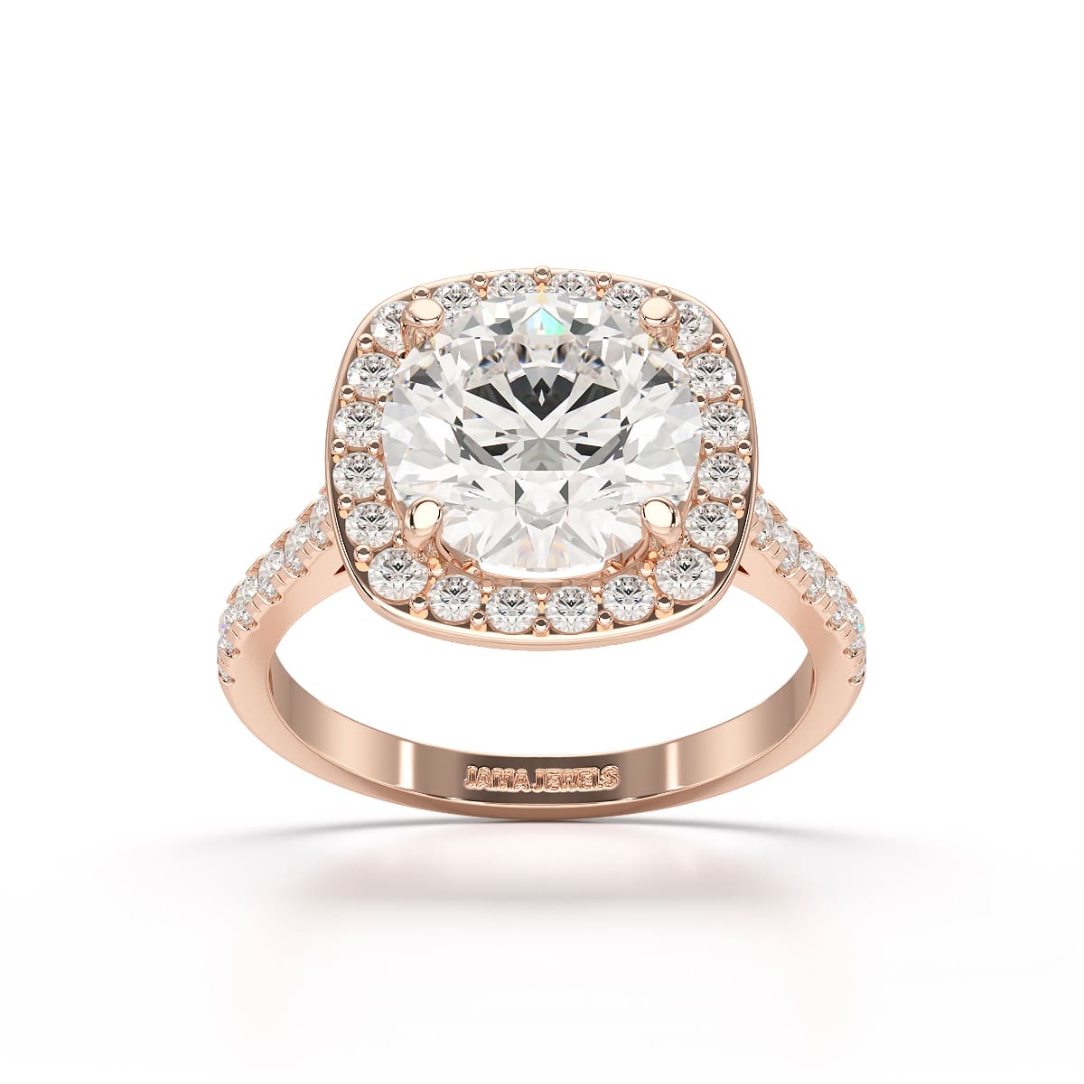 9.76 CT Lab Diamond Round Engagement Ring