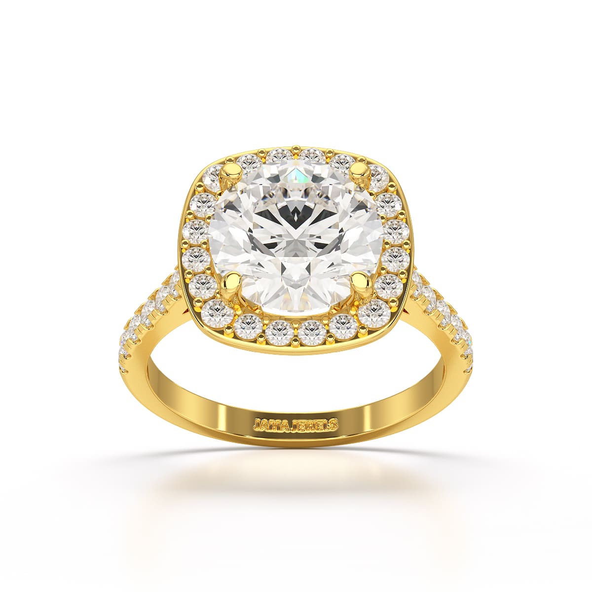 9.76 CT Lab Diamond Round Engagement Ring