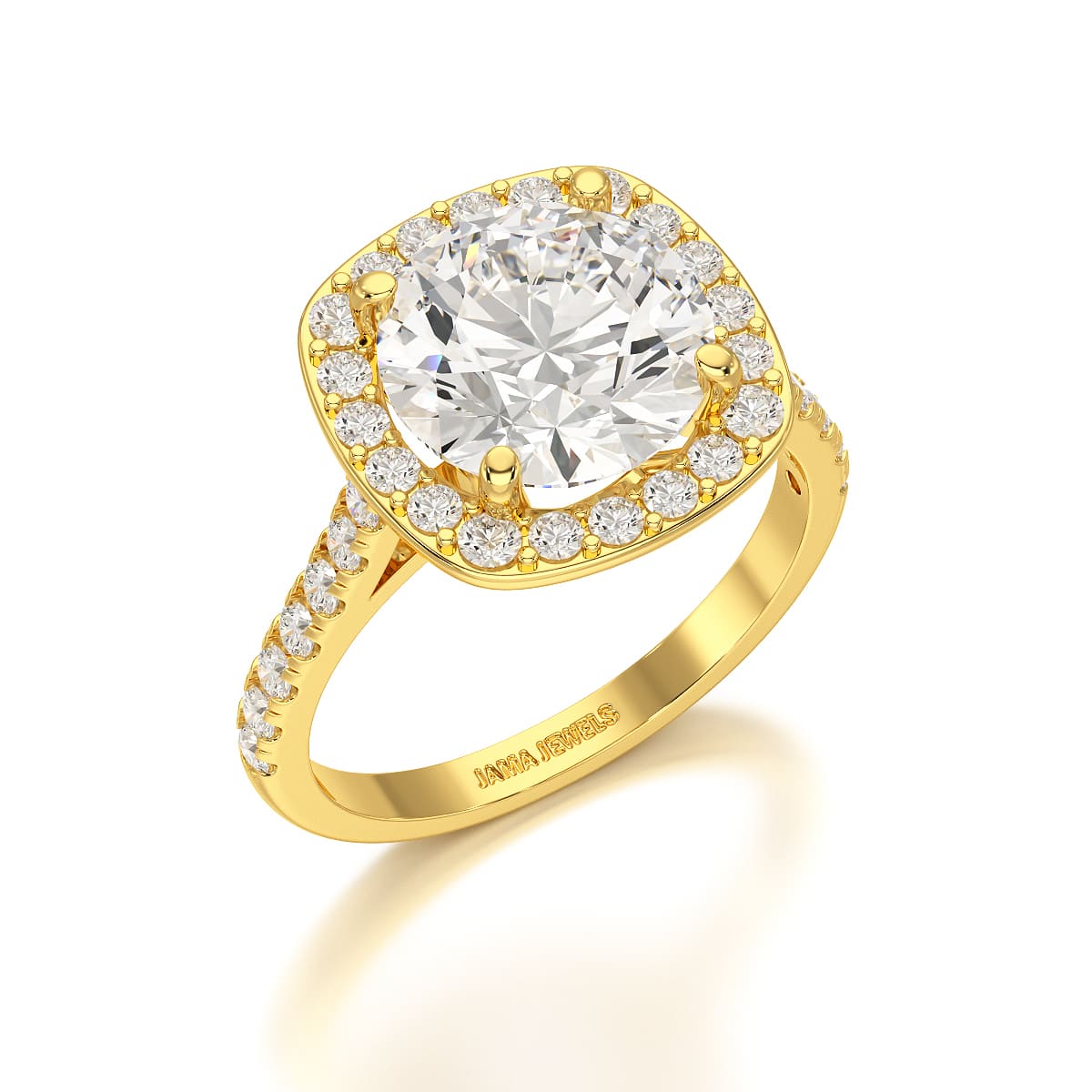 9.76 CT Lab Diamond Round Engagement Ring