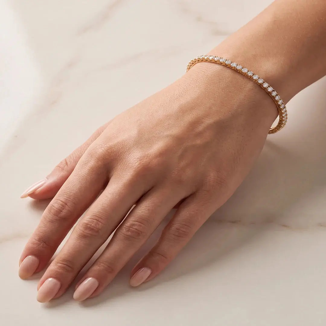 4.50 CT Round Cut Lab Diamond Tennis Bracelet