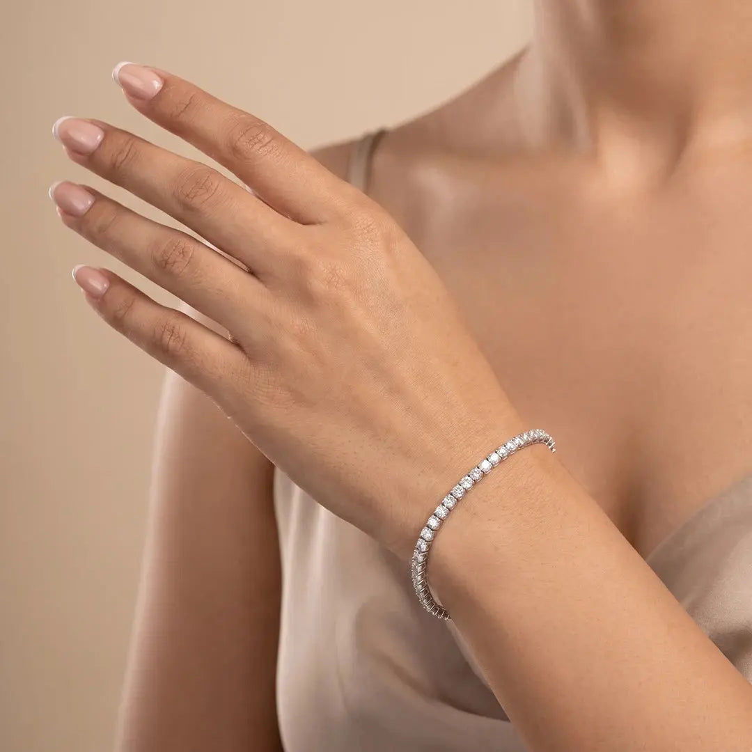 7 CT Round cut Lab Diamond Tennis Bracelet