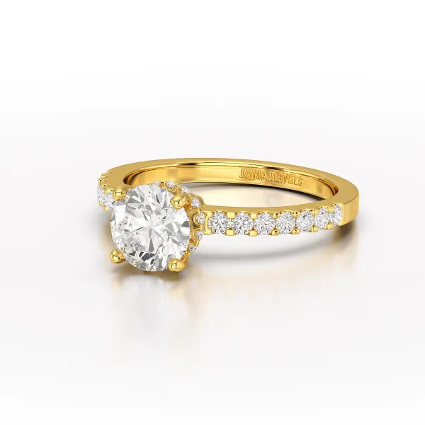 Classic Round Cut 1.45 CT Lab Diamond Ring