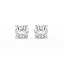 1.00 CT Cushion Lab Diamond Stud Earrings