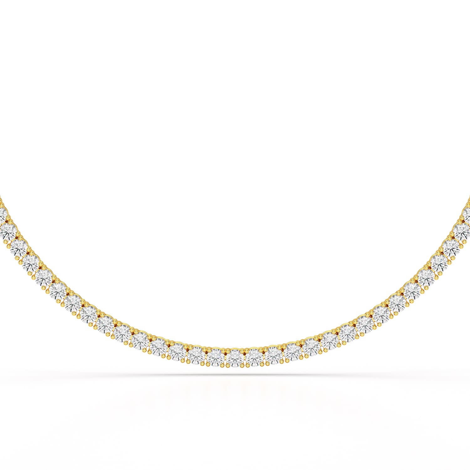 30.32 CT Lab Diamond Riviere Necklace - Jama Jewels 