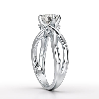 1.09 CT Solitaire Lab Diamond Engagement Ring