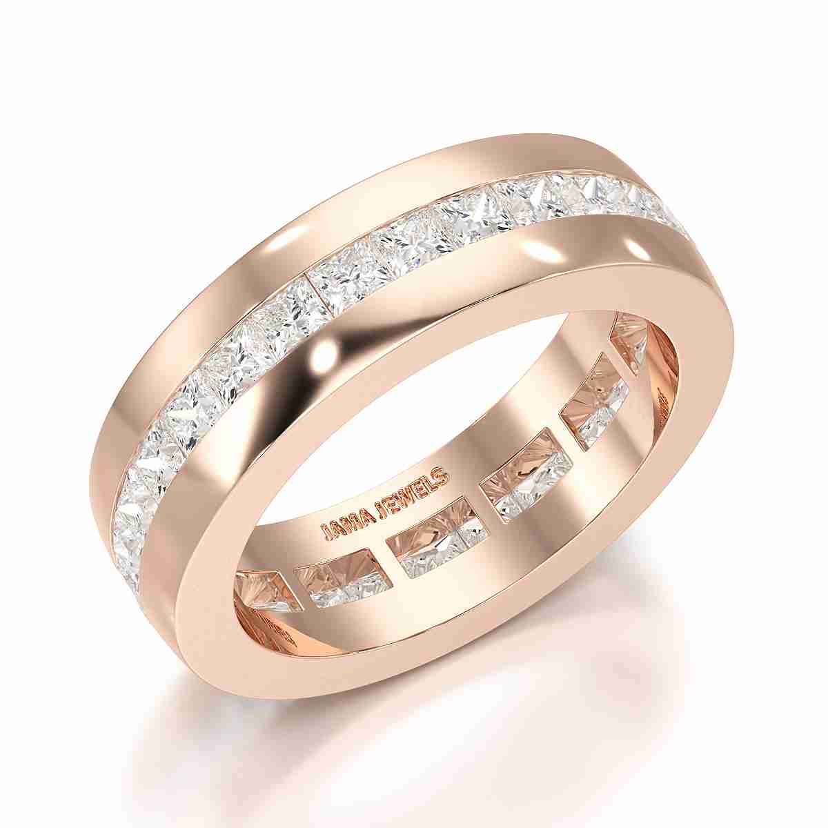 0.1 CT Princess Shape Lab Diamond Men's Ring
