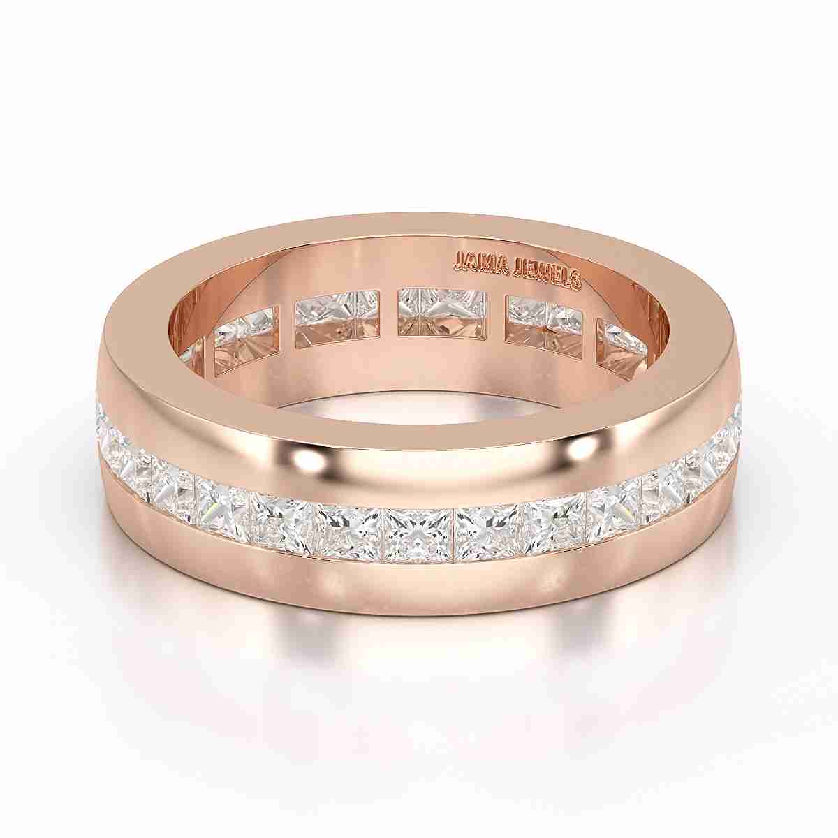 0.1 CT Princess Shape Lab Diamond Men's Ring