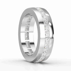 0.1 CT Princess Shape Lab Diamond Men's Ring