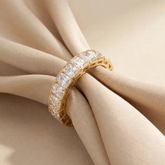 2.70 CT Radiant Eternity Diamond Ring