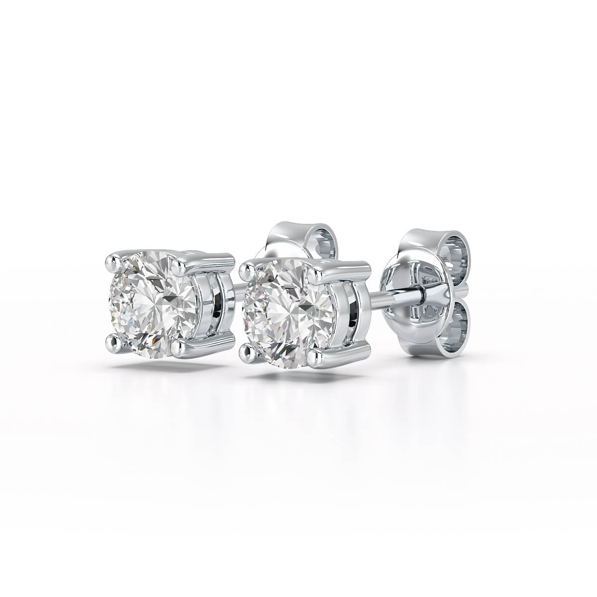 0.84 CT Lab Created Diamond Stud Earrings