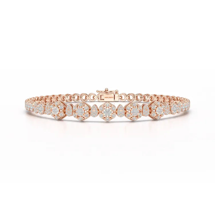 Exquisite 1.15 CT Lab Created Diamond Bracelet