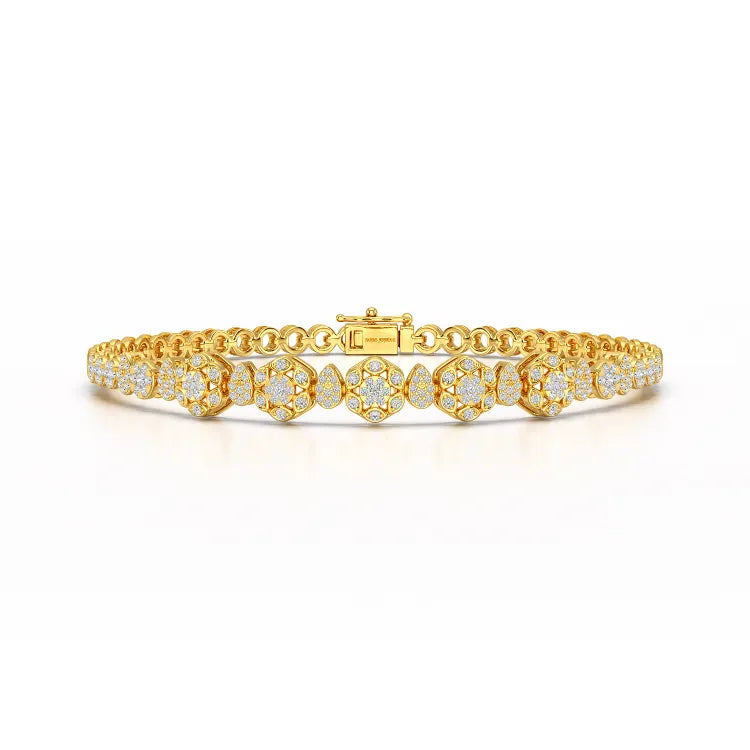 Exquisite 1.15 CT Lab Created Diamond Bracelet