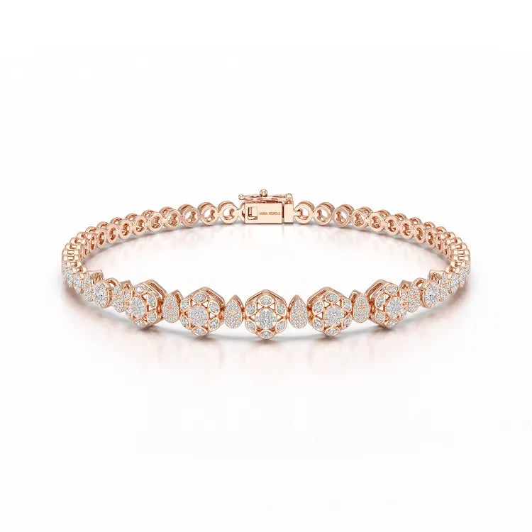 Exquisite 1.15 CT Lab Created Diamond Bracelet