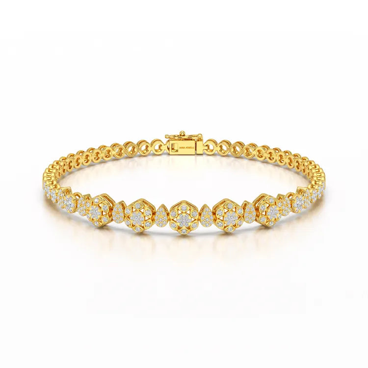 Exquisite 1.15 CT Lab Created Diamond Bracelet