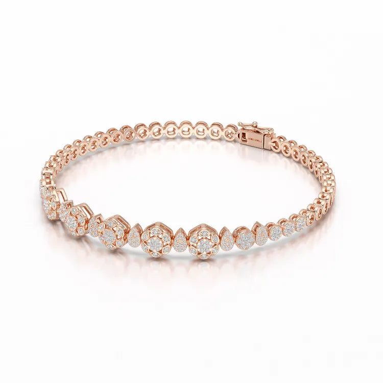 Exquisite 1.15 CT Lab Created Diamond Bracelet