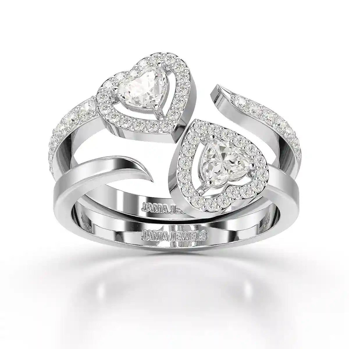 0.83 CT Heart Shaped Lab Diamond Ring