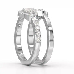 0.83 CT Heart Shaped Lab Diamond Ring