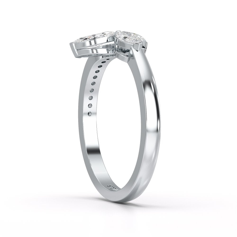 0.50 CT Marquise Cut Diamond Petal Ring Jama Jewels