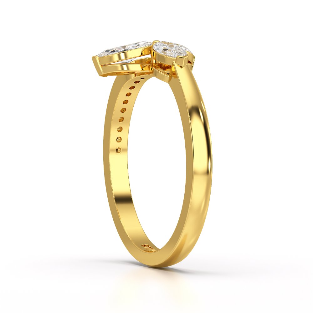 0.50 CT Marquise Cut Diamond Petal Ring Jama Jewels