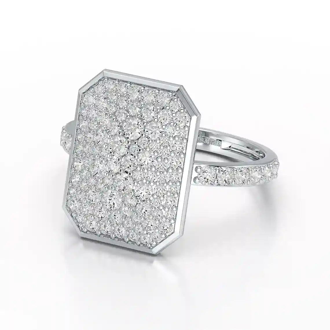 1.20 CT Octagonal Shaped Diamond Ring