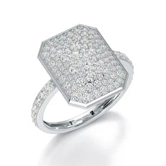 1.20 CT Octagonal Shaped Diamond Ring