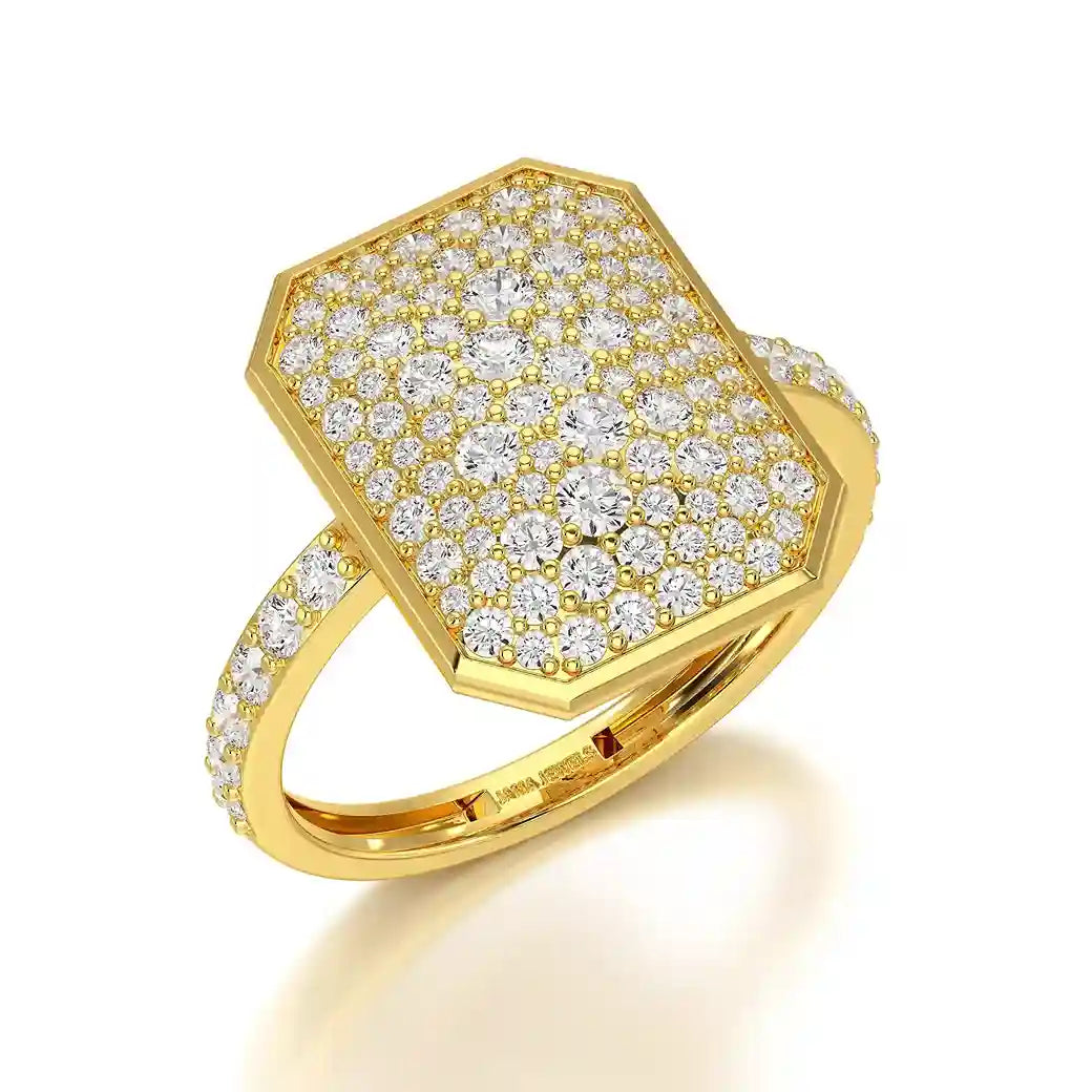 1.20 CT Octagonal Shaped Diamond Ring