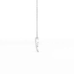 0.15 CT Round Cut Lab Diamond Swirl Pendant