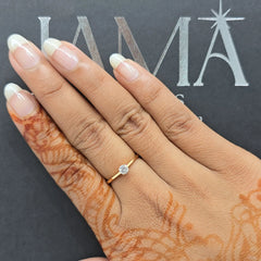 0.20 CT Round Cut Solitaire Lab Diamond Ring (Ready for Delivery) Jama Jewels