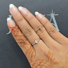 0.10 CT Marquise Cut Solitaire Lab Diamond Ring (Ready for Delivery) Jama Jewels