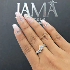 1.60 CT Heart Shaped Lab Diamond Bypass Ring (Ready for Delivery)