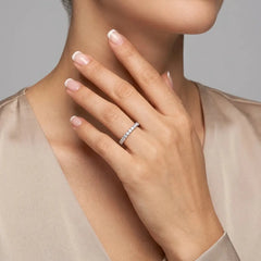 1.75 CT Round Cut Lab Diamond Full Eternity Ring