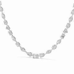 26.26 CT Lab Diamond Emerald Necklace