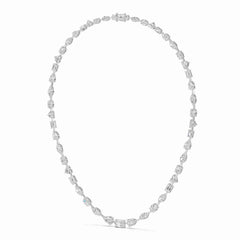 26.26 CT Lab Diamond Emerald Necklace