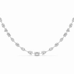 26.26 CT Lab Diamond Emerald Necklace