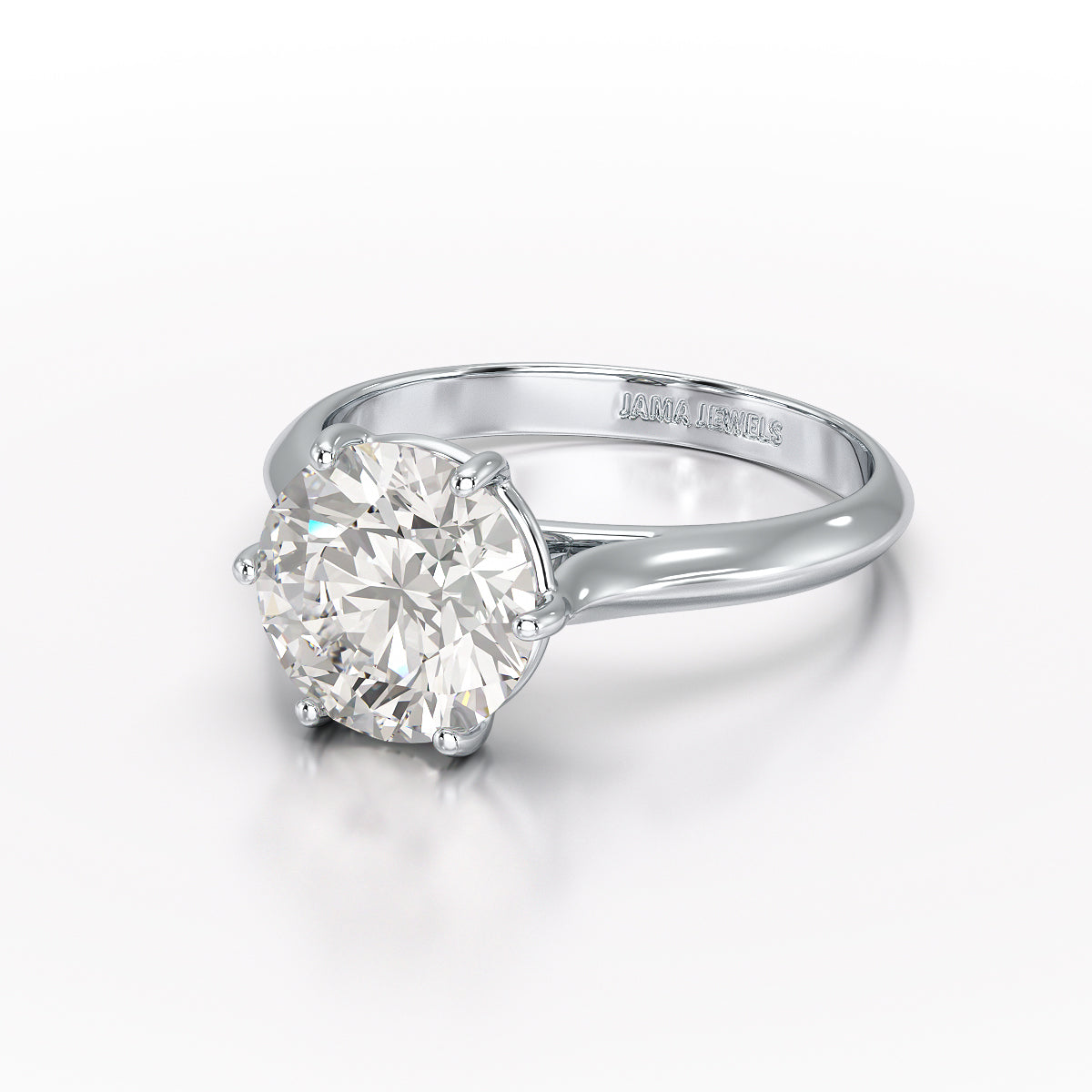 3.09 CT Diamond Solitaire Engagement Ring Lab Grown
