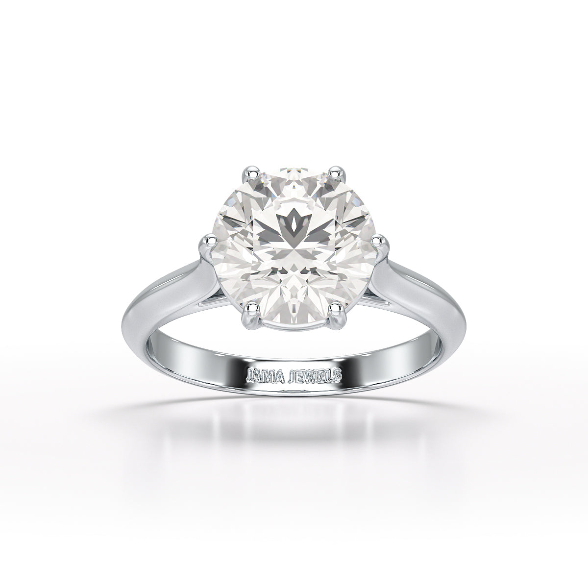 3.09 CT Diamond Solitaire Engagement Ring Lab Grown