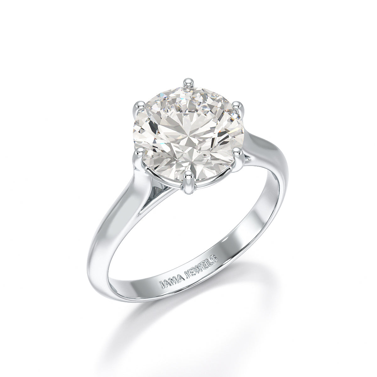 3.09 CT Diamond Solitaire Engagement Ring Lab Grown