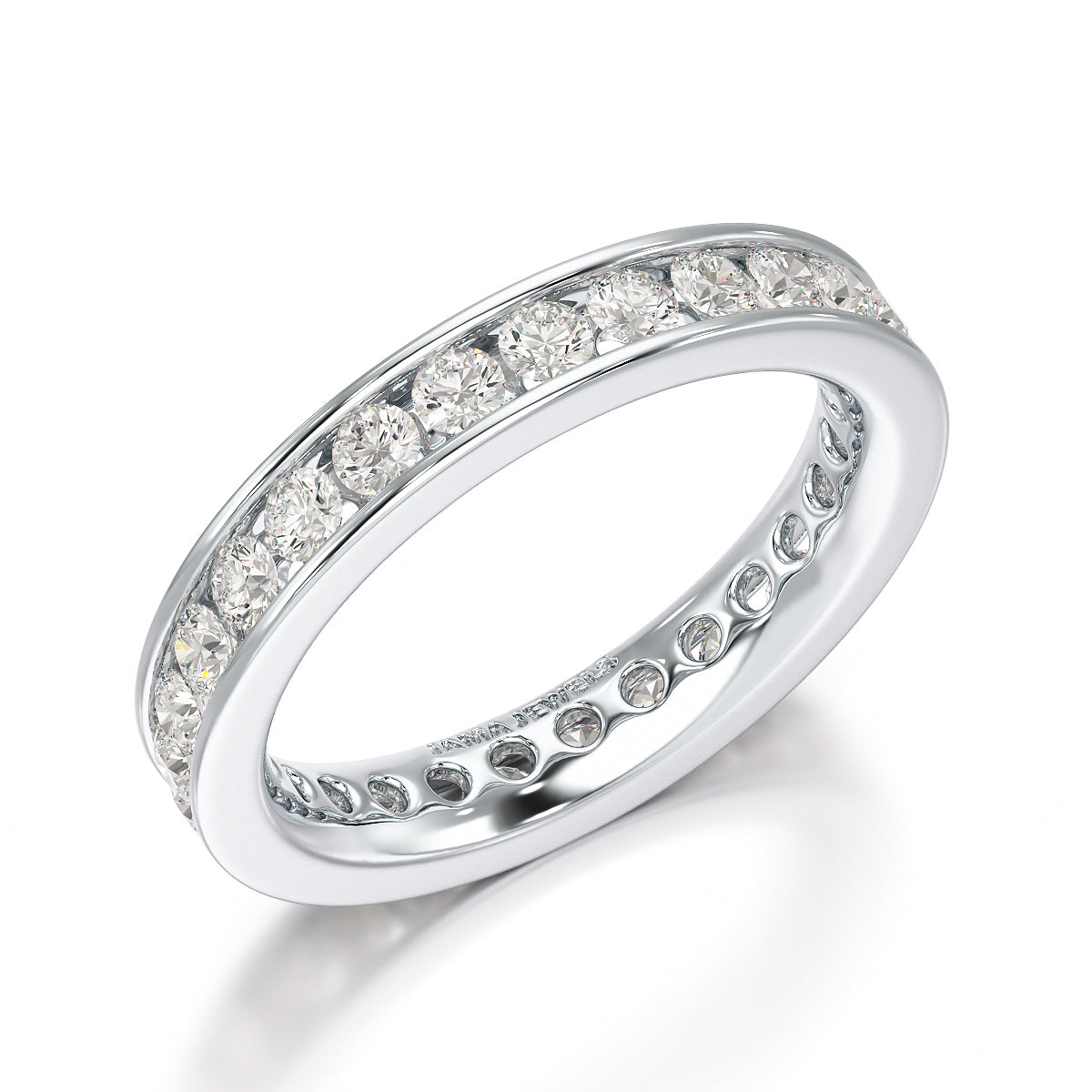 Simple Wedding Band 1.26 CT Lab Diamond Ring