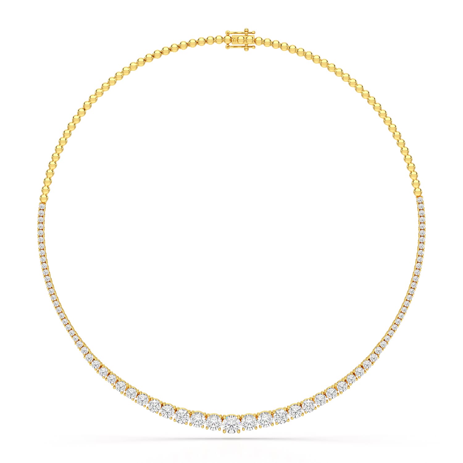 9.35 Carat Lab-Grown Diamond Riviere Necklace - Jama Jewels 