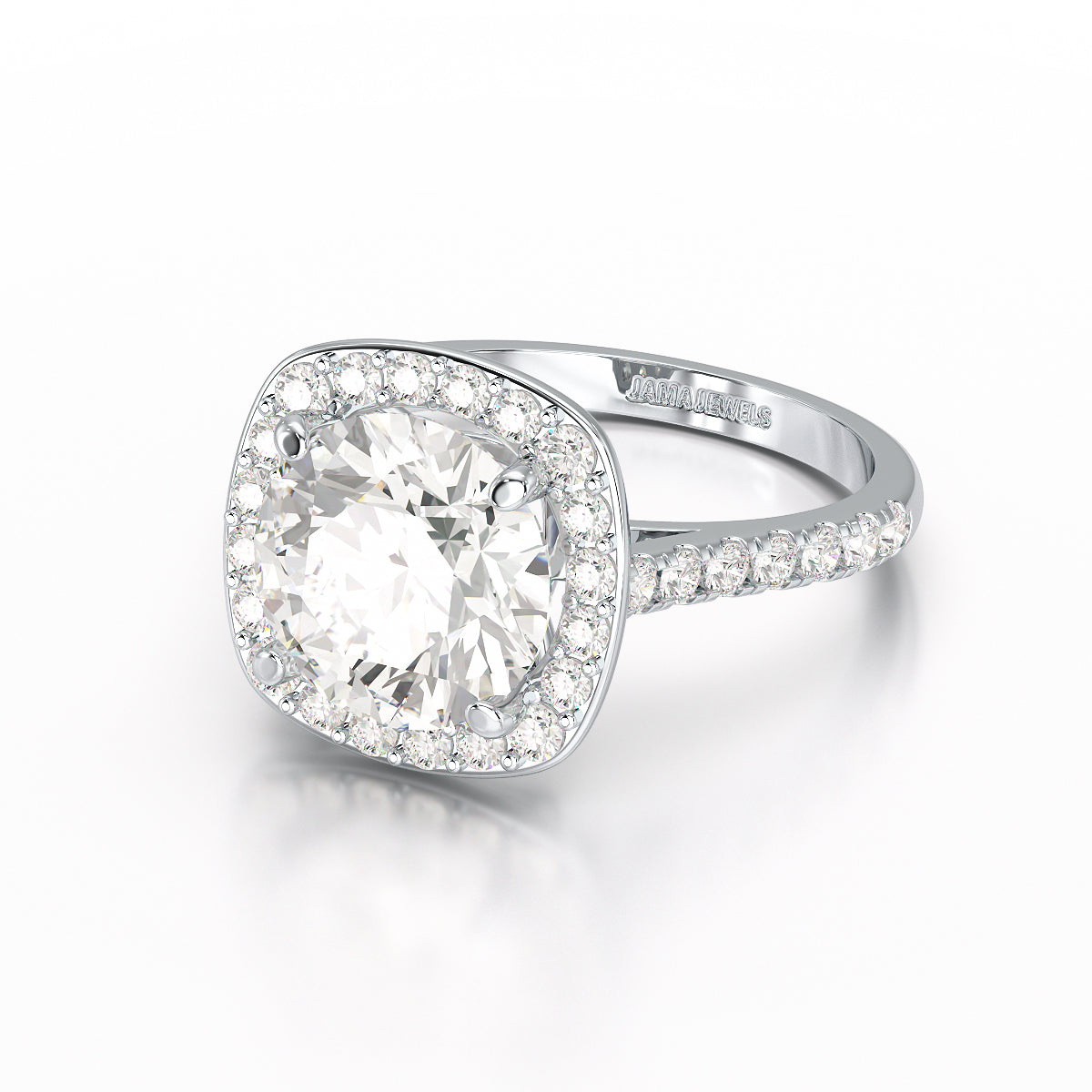 9.76 CT Lab Diamond Round Engagement Ring