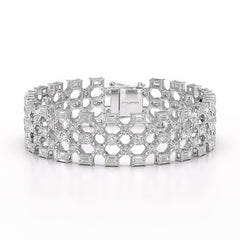 18.3 CT Multi Shape Lab Diamond Bracelet