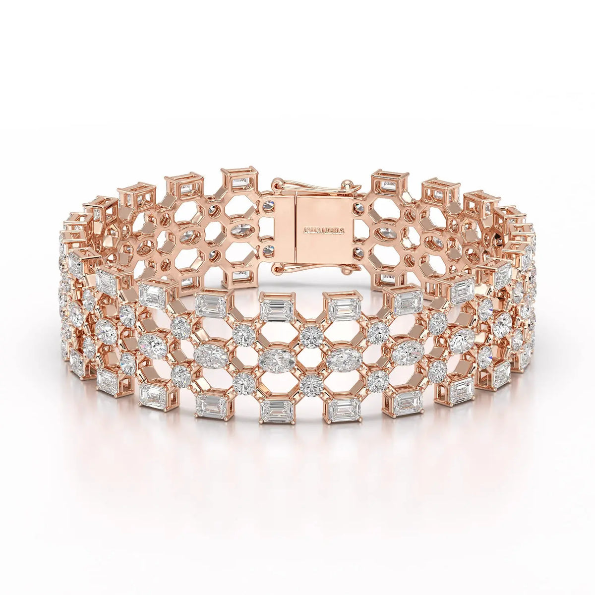18.3 CT Multi Shape Lab Diamond Bracelet Jama Jewels