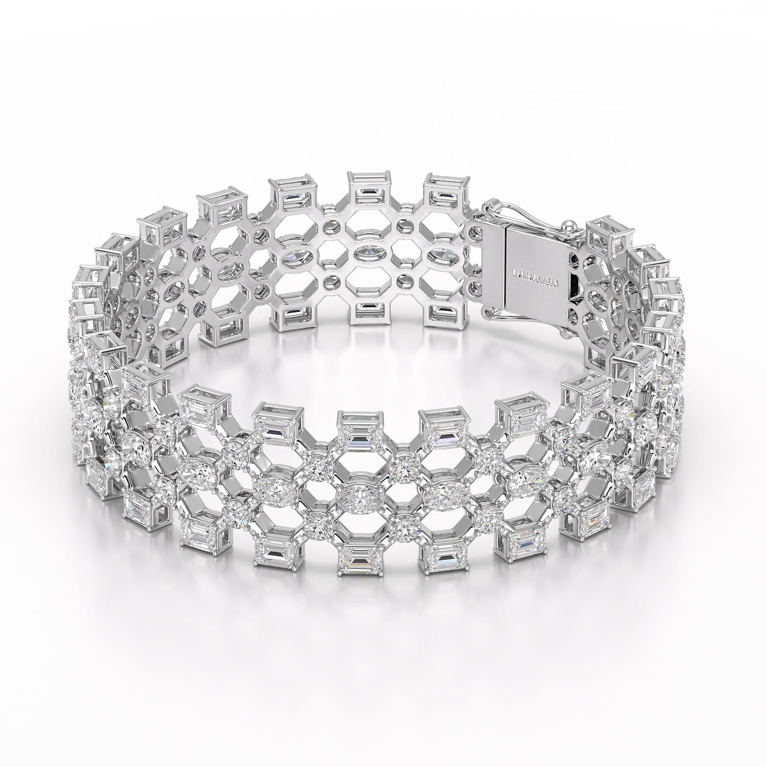 18.3 CT Multi Shape Lab Diamond Bracelet