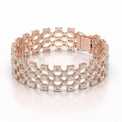 18.3 CT Multi Shape Lab Diamond Bracelet Jama Jewels