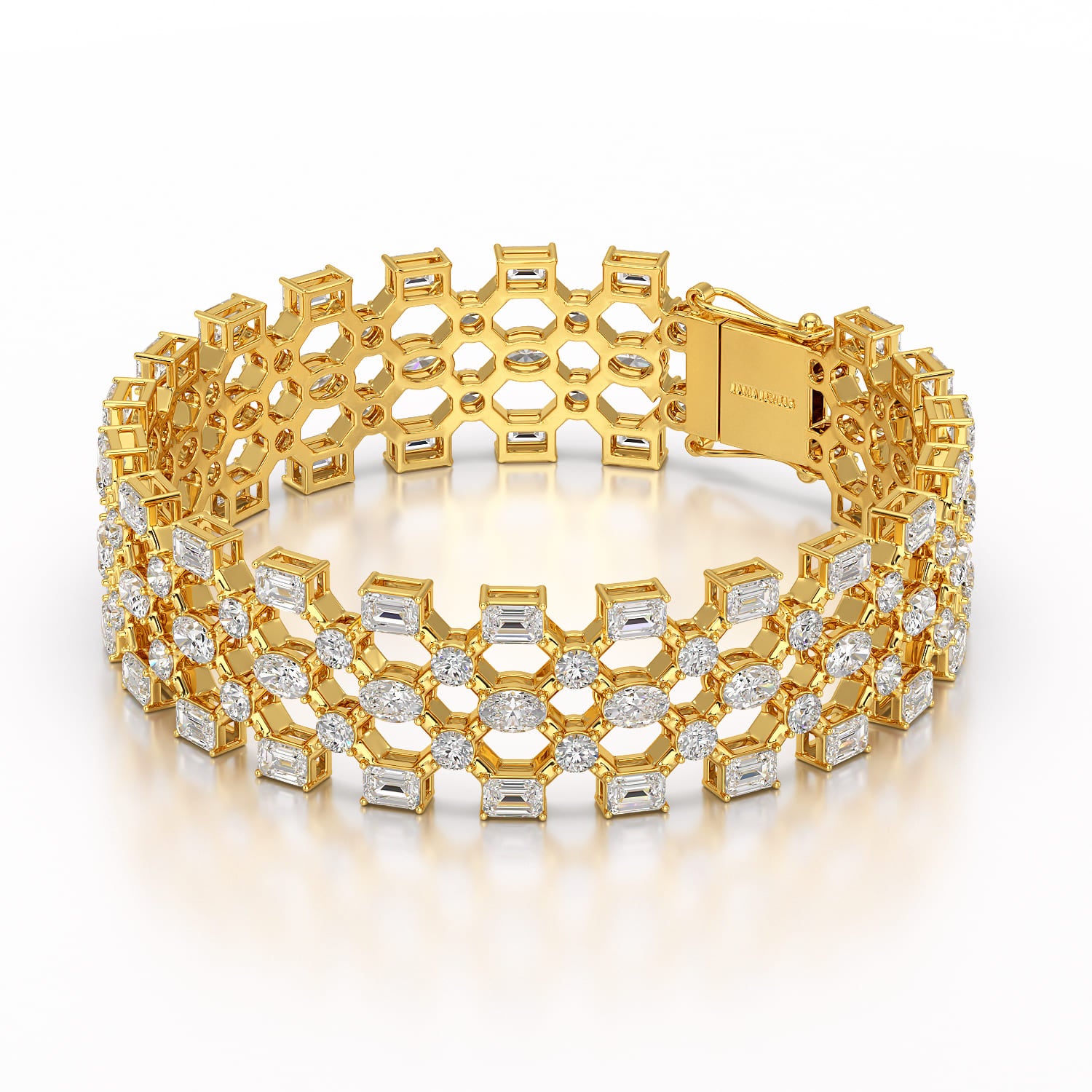 18.3 CT Multi Shape Lab Diamond Bracelet